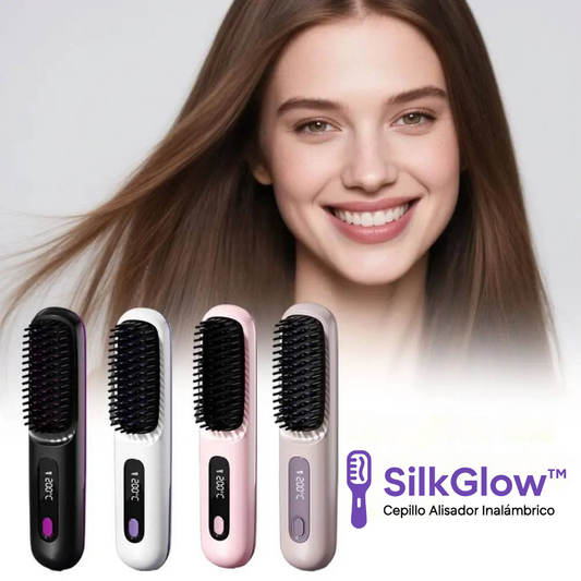SilkGlow™ Cepillo Alisador [Control de Temperatura y Alisado Preciso]