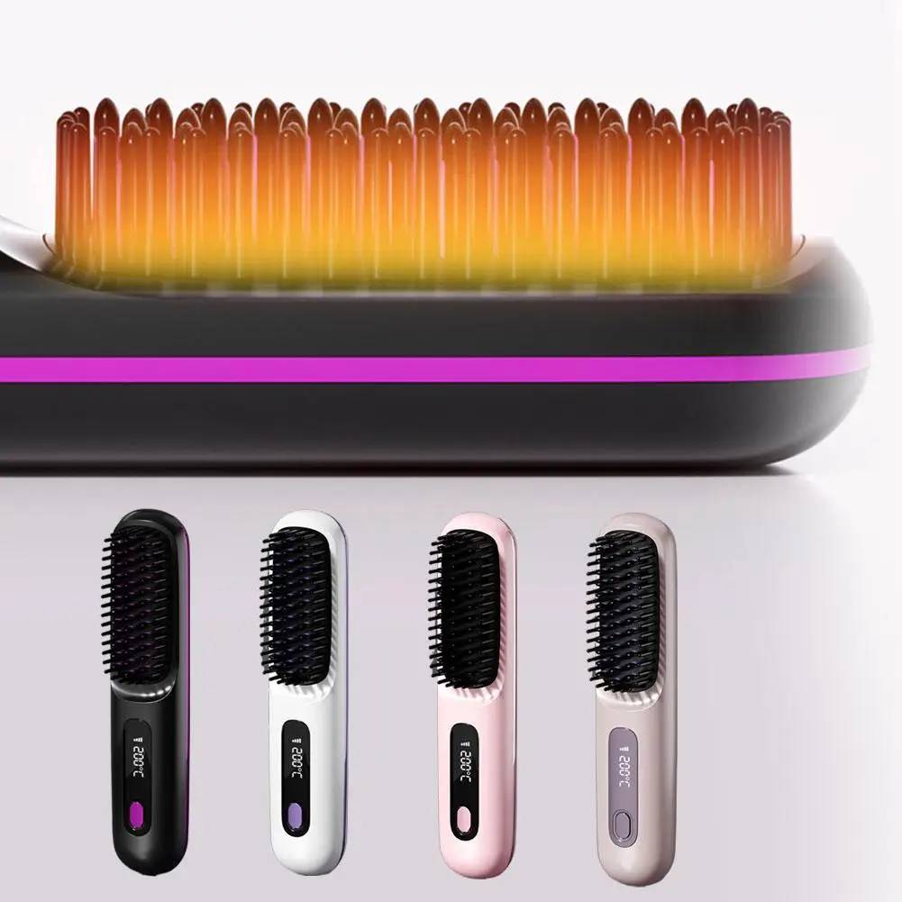 SilkGlow™ Cepillo Alisador [Control de Temperatura y Alisado Preciso]
